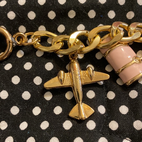 Super cute costume bracelet pink and gold tone - Picture 5 of 5